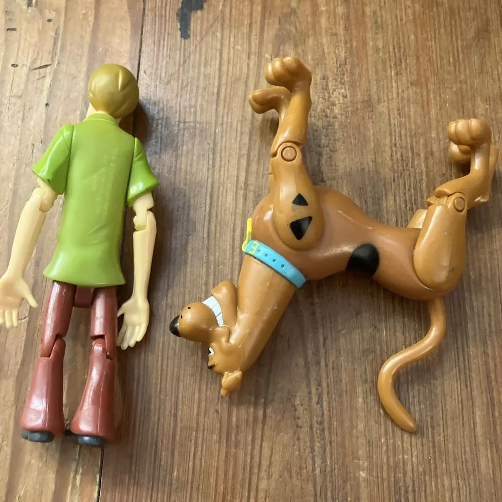 Vintage 2001 Hanna Barbera Scooby Doo Shaggy Poseable Figures 4.5“